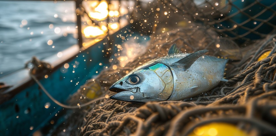 Galapesca — Wild-Caught Tuna Harvest on Net Deck