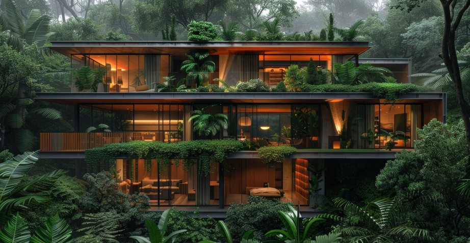 Tree Haus Architecture — Terraced Timber Pavilion