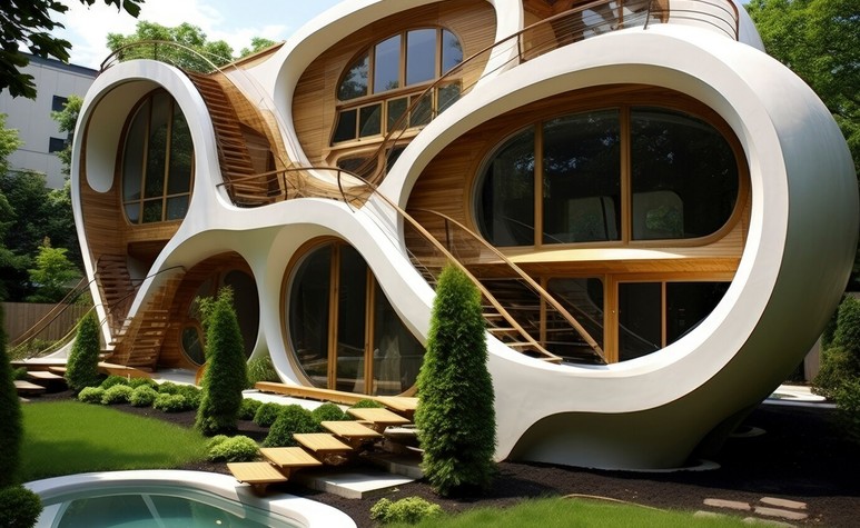 Tree Haus Architecture — Curvilinear Organic Treehouse