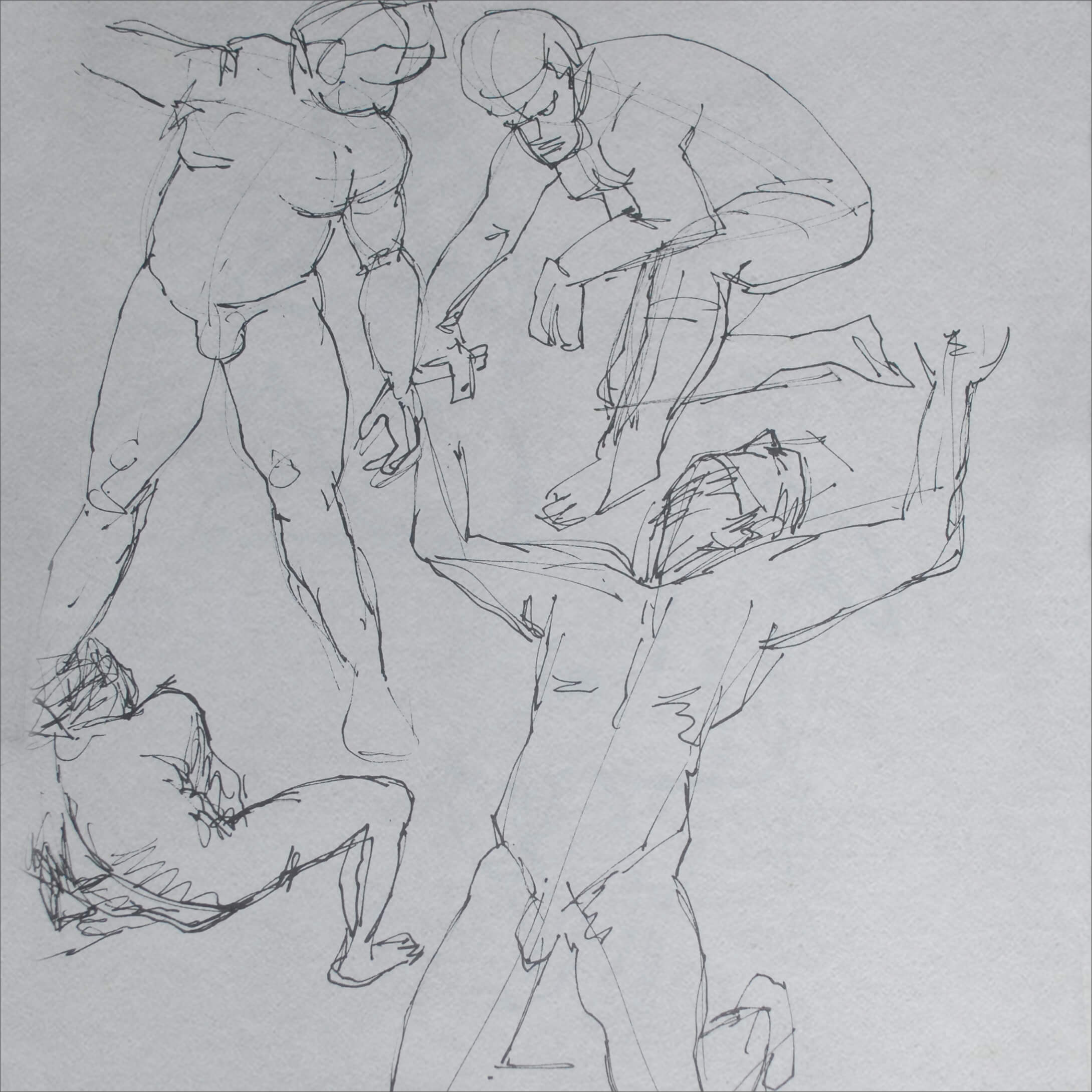 Drawing 12 — Dynamic Figure Gesture
