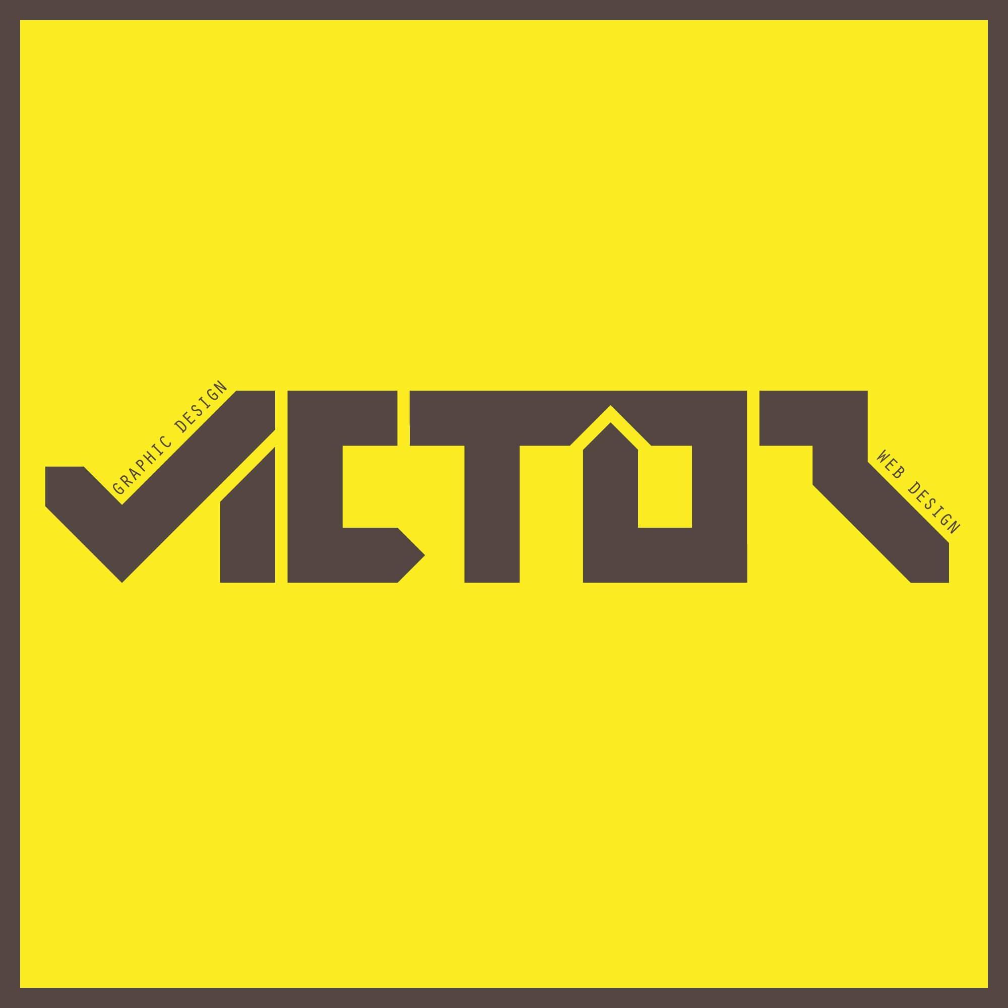 Victor — Stylized Angular Mark